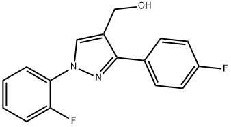 (1-(2-FLUOROPHENYL)-3-(4-FLUOROPHENYL)-1H-PYRAZOL-4-YL)METHANOL 结构式