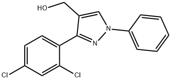(3-(2,4-DICHLOROPHENYL)-1-PHENYL-1H-PYRAZOL-4-YL)METHANOL 结构式