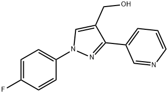 (1-(4-FLUOROPHENYL)-3-(PYRIDIN-3-YL)-1H-PYRAZOL-4-YL)METHANOL 结构式