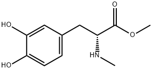 D-Tyrosine, 3-hydroxy-N-methyl-, methyl ester (9CI) 结构式