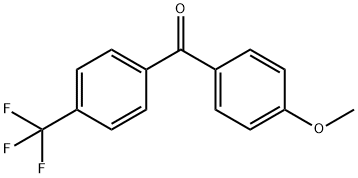 (4-甲氧基苯基)(4-(三氟甲基)苯基)甲酮 结构式