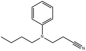 3-(丁基苯氨基)丙腈 结构式