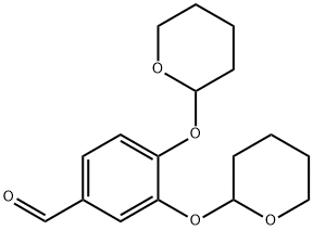 3,4-Bis[(tetrahydro-2H-pyran-2-yl)oxy]-benzaldehyde 结构式