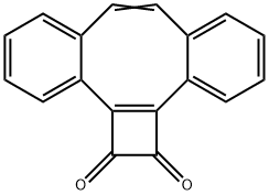 1,2-Dihydrodibenzo[a,e]cyclobuta[c]cyclooctene-1,2-dione 结构式