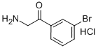 2'-氨基-3-溴苯乙酮盐酸盐 结构式