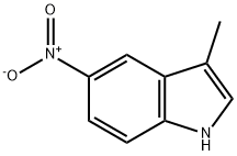 3-甲基-5-硝基吲哚 结构式