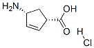 (1S,4R)-4-AMINO-CYCLOPENT-2-ENECARBOXYLIC ACID HYDROCHLORIDE 结构式