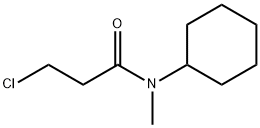 3-chloro-N-cyclohexyl-N-methylpropanamide 结构式