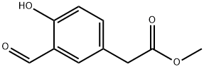 2-(3-甲酰基-4-羟苯基)乙酸甲酯 结构式