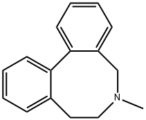 6-Methyl-5,6,7,8-tetrahydrodibenz[c,e]azocine 结构式