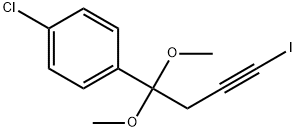 1-Chloro-4-(4-iodo-1,1-dimethoxy-3-butynyl)benzene 结构式