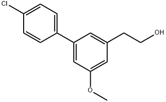 4'-Chloro-3-(2-hydroxyethyl)-5-methoxybiphenyl 结构式