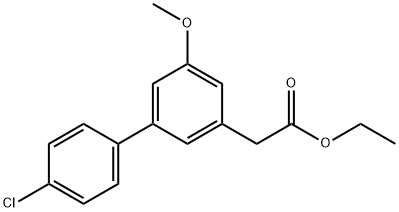 4'-Chloro-5-methoxy-3-biphenylacetic acid, ethyl ester 结构式