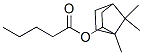 外-1,7,7-三甲基双环[2.2.1]庚-2-基戊酸酯 结构式