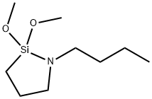 N-正丁基 - 氮杂-2,2 - 二甲氧基硅杂环戊烷 结构式