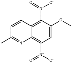 6-Methoxy-2-methyl-5,8-dinitroquinoline 结构式