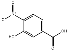 3-羟基-4-硝基苯甲酸 结构式
