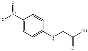 2-(4-硝基苯基氨基)乙酸 结构式