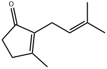 2-Cyclopenten-1-one, 3-methyl-2-(3-methyl-2-butenyl)- 结构式