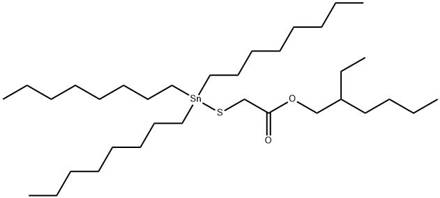 2-ethylhexyl [(trioctylstannyl)thio]acetate 结构式