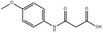 3-[(4-甲氧基苯)氨基]-3-氧代丙酸 结构式