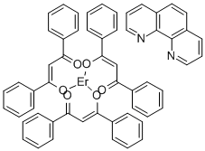 三(二苯甲酰甲烷)单(菲罗啉)铒 结构式