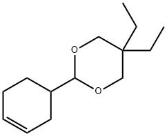 2-(1-cyclohex-3-enyl)-5,5-diethyl-1,3-dioxane 结构式