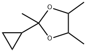 2-cyclopropyl-2,4,5-trimethyl-1,3-dioxolane 结构式