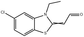 Acetaldehyde, (5-chloro-3-ethyl-2(3H)-benzothiazolylidene)- (9CI) 结构式