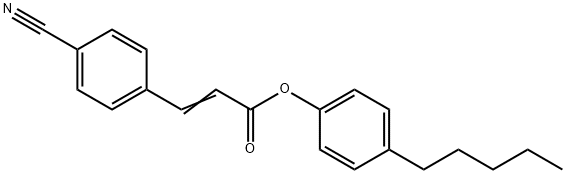 3-(4-Cyanophenyl)propenoic acid 4-pentylphenyl ester 结构式