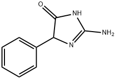 2-氨基-4-苯基-4,5-二氢-1H-咪唑-5-酮 结构式