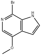 7-溴-4-甲氧基-1H-吡咯并[2,3-C]吡啶 结构式