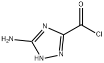 1H-1,2,4-Triazole-3-carbonyl chloride, 5-amino- (9CI) 结构式