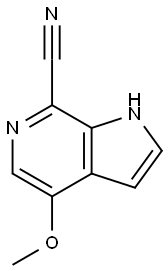 1H-Pyrrolo[2,3-c]pyridine-7-carbonitrile,4-methoxy-(9CI) 结构式