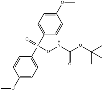叔丁基[双(4-甲氧苯基)磷氧基]氨基甲酸酯 结构式