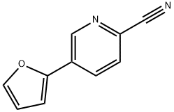 5-(2-FURYL)PYRIDINE-2-CARBONITRILE 结构式