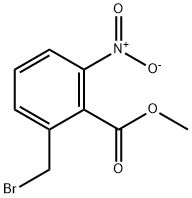 2-溴甲基-6-硝基苯甲酸甲酯 结构式