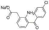 2-氨基-3-(4-氯苯甲酰基)苯乙酸钠 结构式