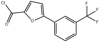 2-Furancarbonyl chloride, 5-[3-(trifluoromethyl)phenyl]- 结构式