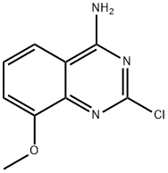 2-氯-4-氨基-8-甲氧基喹唑啉 结构式