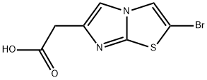 2-(2-BROMOIMIDAZO[2,1-B]THIAZOL-6-YL)ACETIC ACID 结构式