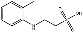 N-(2-methylphenyl)taurine 结构式