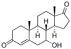 7-hydroxy-4-androstene-3,17-dione 结构式