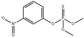 Thiophosphoric acid O,O-dimethyl O-(m-nitrophenyl) ester 结构式
