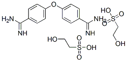 4,4'-oxydibenzamidine bis(2-hydroxyethanesulphonate) 结构式