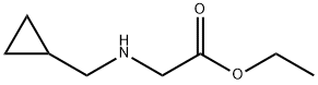 2-[(环丙基甲基)氨基]乙酸乙酯 结构式