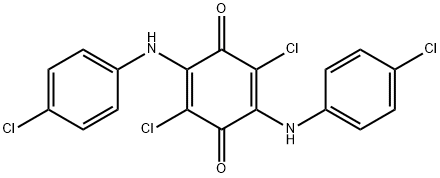 2,5-di(4-chloroanilino)-3,6-dichloroquinone 结构式