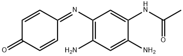 N-(2,4-diamino-5-(4-oxocyclohexa-2,5-dienylideneamino)phenyl)acetamide 结构式