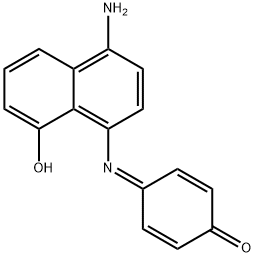 4-[(4-氨基-8-羟基-1-萘基)亚氨基]环己-2,5-二烯-1-酮 结构式