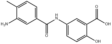 3-amino-4-methyl-3'-carboxy-4'-hydroxybenzanilide 结构式